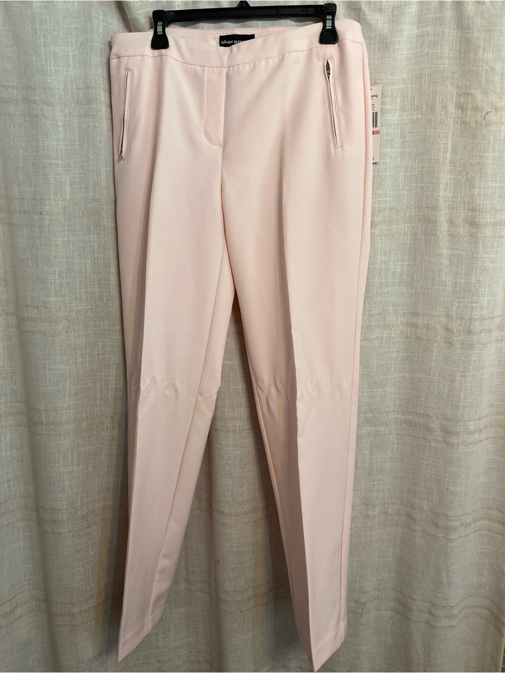 Sharagano Straight Leg Dress Pants Pastel Blush Pink Womens Size 10 NWT